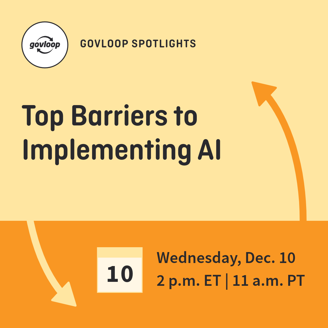 Top Barriers to Implementing AI | GovLoop